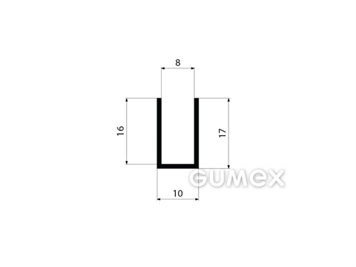 GUMMIPROFILE U-FORM - EPDM